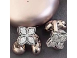 Laço De Strass Para Fones Ouvido Encaixe Acessório Decorativo Elegante Em Zircônia Cúbica Decoração Removível Requintada
