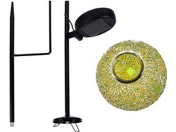 Lâmpada Solar Led À Prova D'água Com Vidro Para Uso Externo.