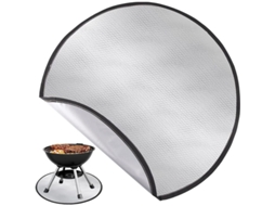 Manta De Forno De Fogo Redonda De 60,96 Centímetros Para Churrasqueira A Gás No Pátio, Gramado E Exterior Resistente Ao Fogo