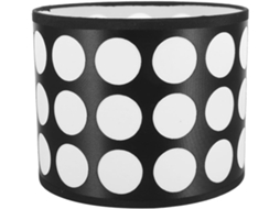 Abajur Cilíndrico Com Cúpula De Bolinhas - Acessório De Iluminação De Design