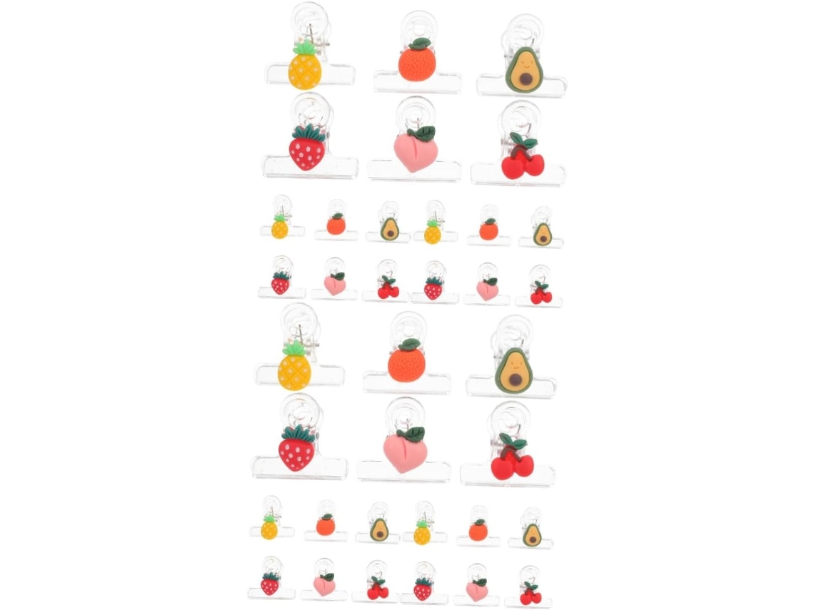 Conjunto De 60 Alfinetes Para Saco De Alimentos, Com Design Animado, Ideais A Cozinha E Manter Lanches