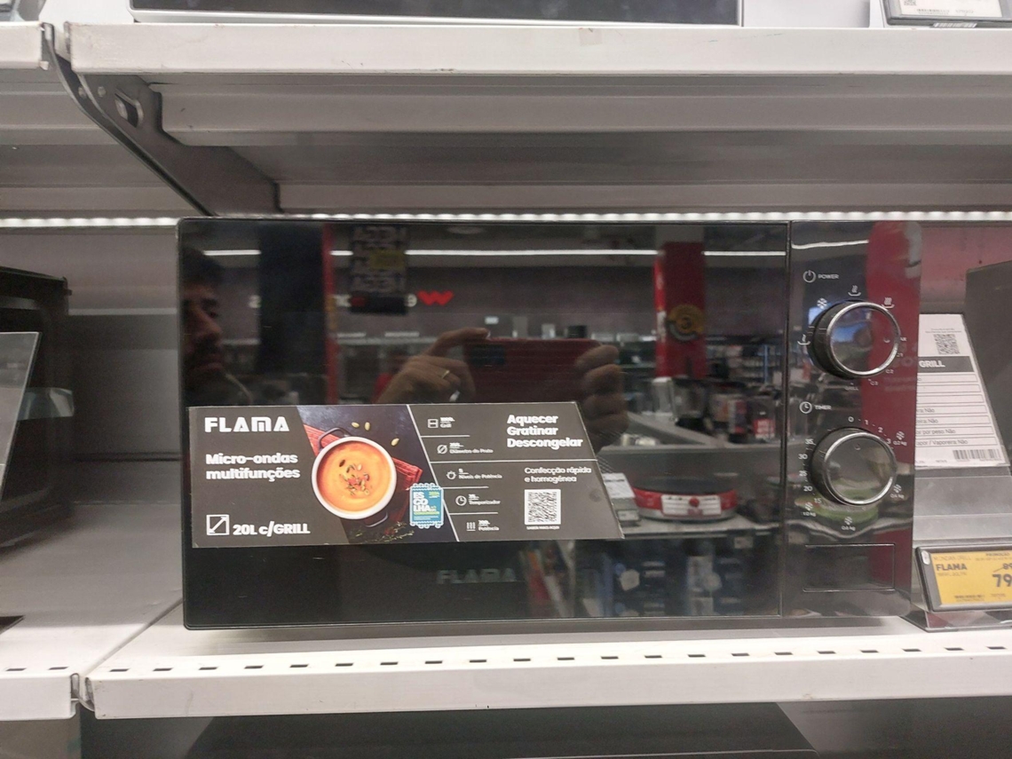Micro-ondas FLAMA 1889FL (Outlet Grade A - 20 L - Com Grill - Preto)