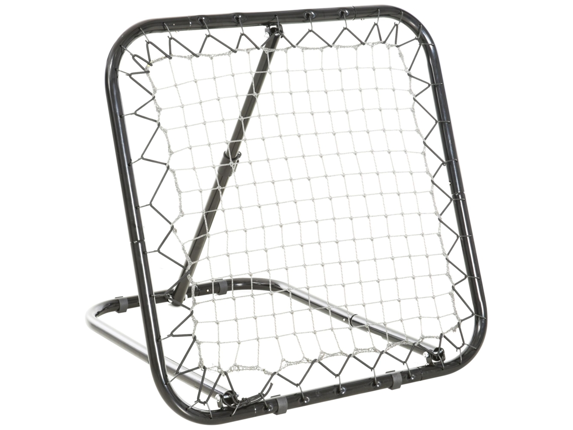 Parede Rebote Dobrável Futebol Beisebol Basquete 5 Níveis Metal Preto 78x84x78cm