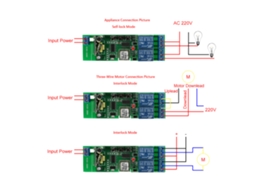Módulo de interruptor Wi-Fi inteligente Ewelink (2 canais universais, ampla faixa de tensão AC85-250V)