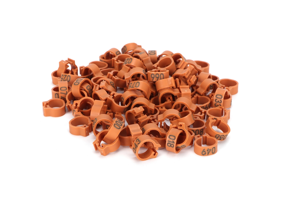 Anilhas de Pé para Pombos 10mm em Plástico