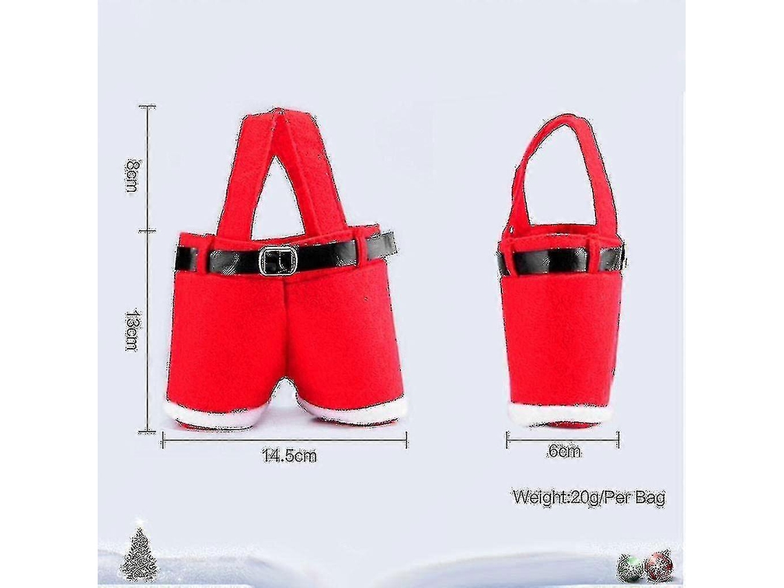 Bolsa Criativa, Bolsa Estilo Calça De Papai Noel, Saquinhos Fofos Para Doces, Sacolas Para Recheio De Árvore De Natal. Loja Olysi