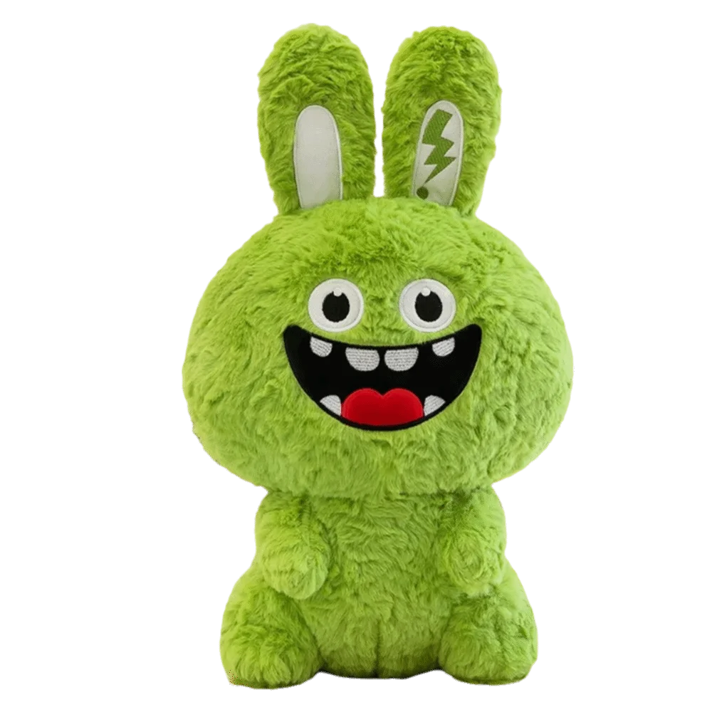 Coelho de Pelúcia Fofo, Macio e com Design Adorável MDUG (verde 30cm)
