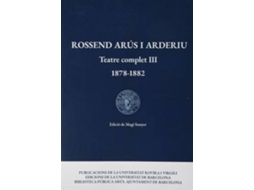 Livro Teatre Complet Iii de Rossend Arderiu