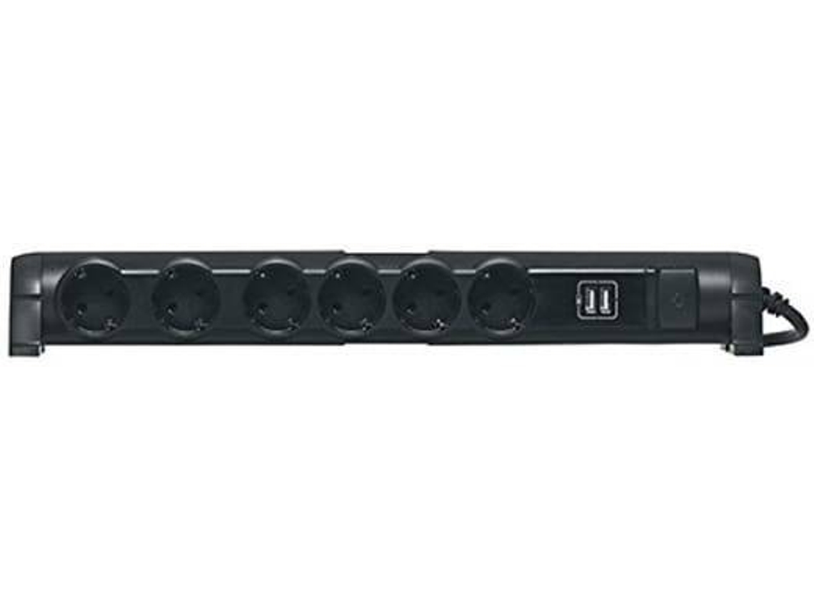 Extensão Sextupla LEGRAND 2P+T C/Usb 1.5Mt Preto