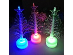 3Pcs Lâmpada de Luz Led de Mudança de Cor de Natal Decoração de Casa Decoração de Luz de Árvore de Natal Lâmpada de Árvore Led Falsa Luz de Natal