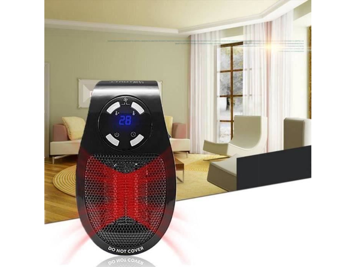 Fast Heater 500W - mini aquecedor portátil e potente - Adequado para tomada Preto Aa25073 S/MARCA