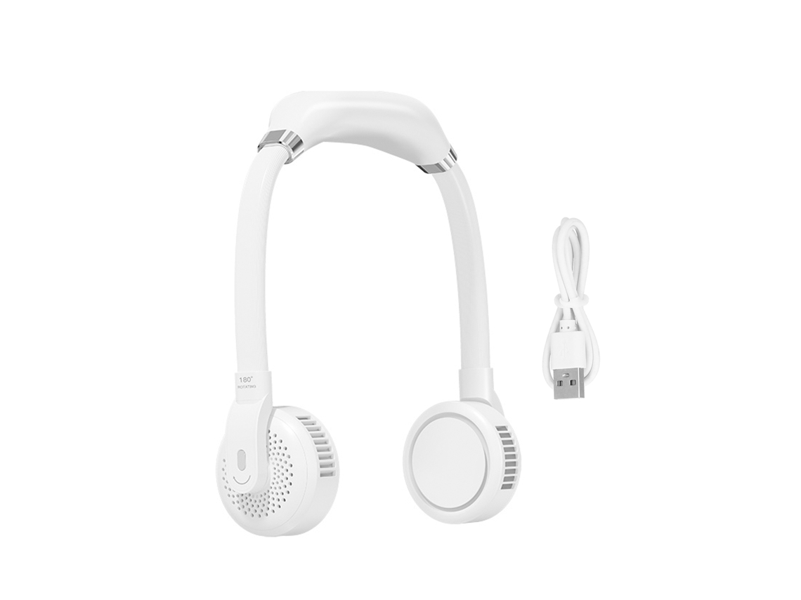 Ventilador de Pescoço Usb Pequeno e Silencioso para Desporto e Casa LAXISCREED