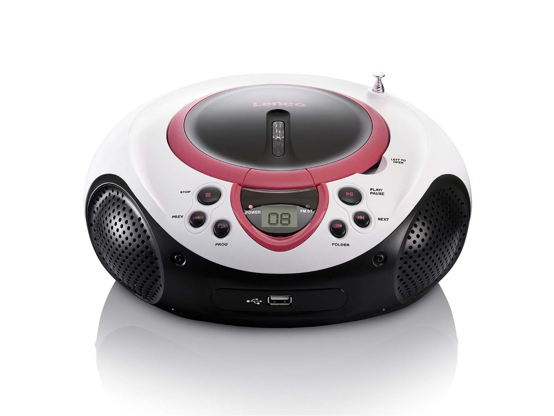 Rádio Fm Portátil, Leitor De Cd E Usb