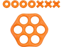 Brinquedo Inflável Hexagonal Para Piscina – Brinquedo De Banho Grosso E Inflável Com Bonecos Coloridos Para Jogar Água