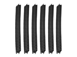 100pcs espirais de encadernação com fio de laço duplo 34 dentes, capacidade 60 folhas A4, branco S/MARCA