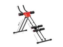 Máquina Abdominal Dobrável, Ângulos De Inclinação Ajustáveis, Capacidade De Carga De 150kg, Preto