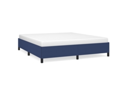 Bed Frame, Bed Frames Vidaxl Azul Tecido (180 X 200 Cm)
