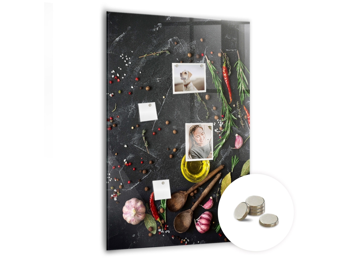 Lousa Magnética Arranjo De Especiarias Para O Escritório Espelharte (70x100 Cm)