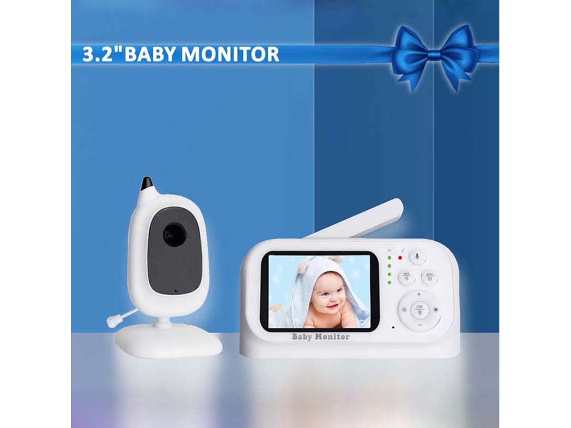 Intercomunicador Sem Fio para Bebê, Tela de 3,2 Polegadas, Áudio Bidirecional AQUAFORGE