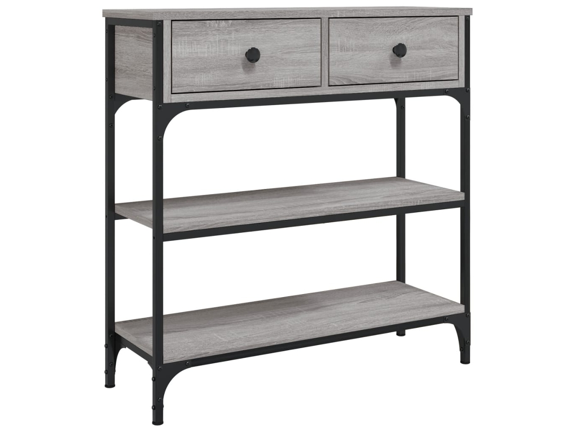 Console Table, Console Tables Vidaxl Cinzeto Madeira Processada (n/a)