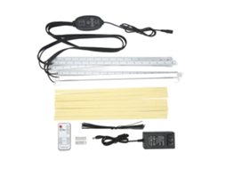 Lâmpada de Crescimento LED com 8 tiras rígidas, controle remoto, dimmer, timer | MARCA