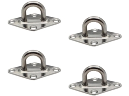 Conjunto De 4 Fechos Porta Deslizantes Em Aço Inoxidável Com Formato Losango Portas E Gaiolas Animais Estimação
