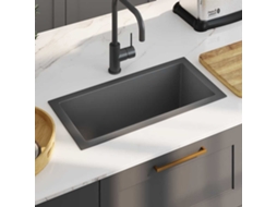 Lava Louã§a De Cozinha Artesanal Aã§o Inoxidãvel Preto DKD HOME DECOR