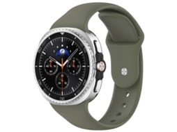 Bracelete para Samsung Galaxy Watch Ultra Silicone Ocean Hole com Fecho Duplo e Furos Cinza e Verde XIAOMOYU (47mm)