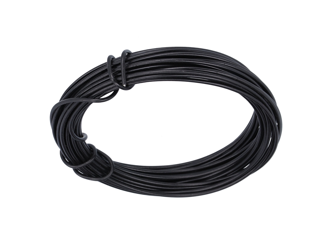 KOFIHETY Fio De Metal Durável Para Artesanato E Jardinagem, Dobrável E Fácil De Moldar Para Projetos Criativos E Suporte De Plantas (10 M Preto)