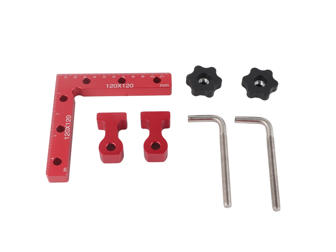 Regra De Posicionamento Em Ângulo Retângulo L 120x120mm Ferramenta De Fixação Para Madeira Clamp Auxiliar De Painel
