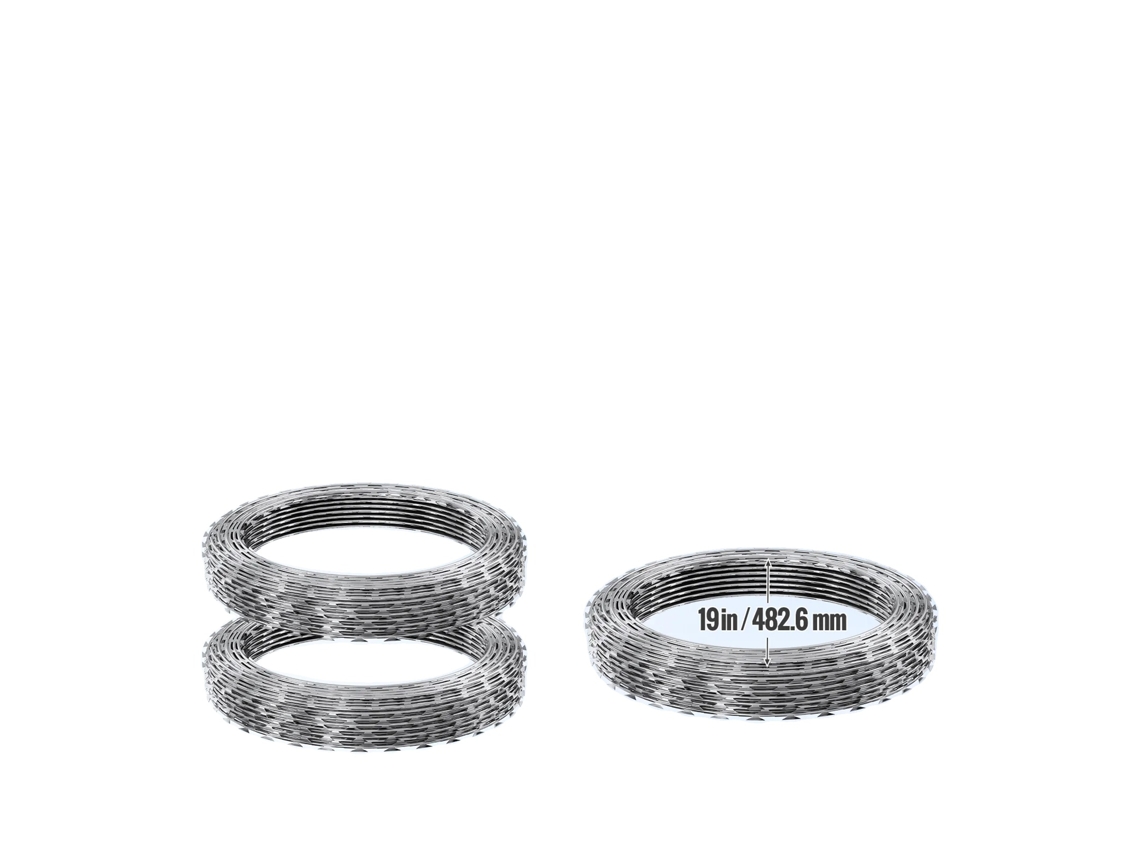 Fio De Aço Concertina, Design De Dupla Espiral, Construção Em Aço Galvanizado, Srbw7.5