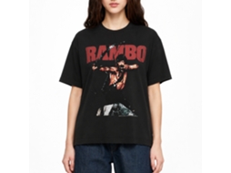 Rockinstone Rambo Movie Rambow Black Adult T-shirt Size:xxl