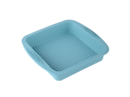 MEOIRUERY Silicone Square Cake Pan, Molde De Cozimento Quadrado Anti Aderente Com Superfície De Fácil Liberação, Bandeja De Silicone Resistente Ao Calor Para Us