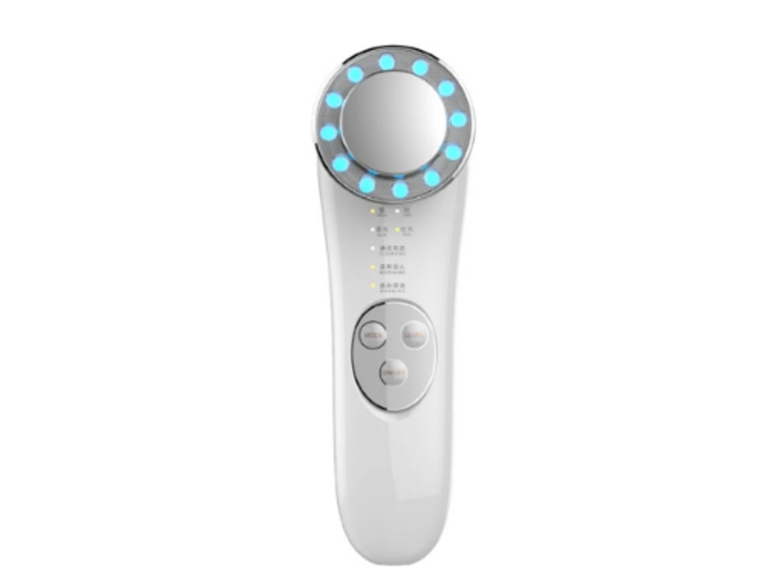 Dispositivo De Beleza Facial Ferramenta De Cuidados Com A Pele De Spa Facial Antirrugas Ledprata Yunzii