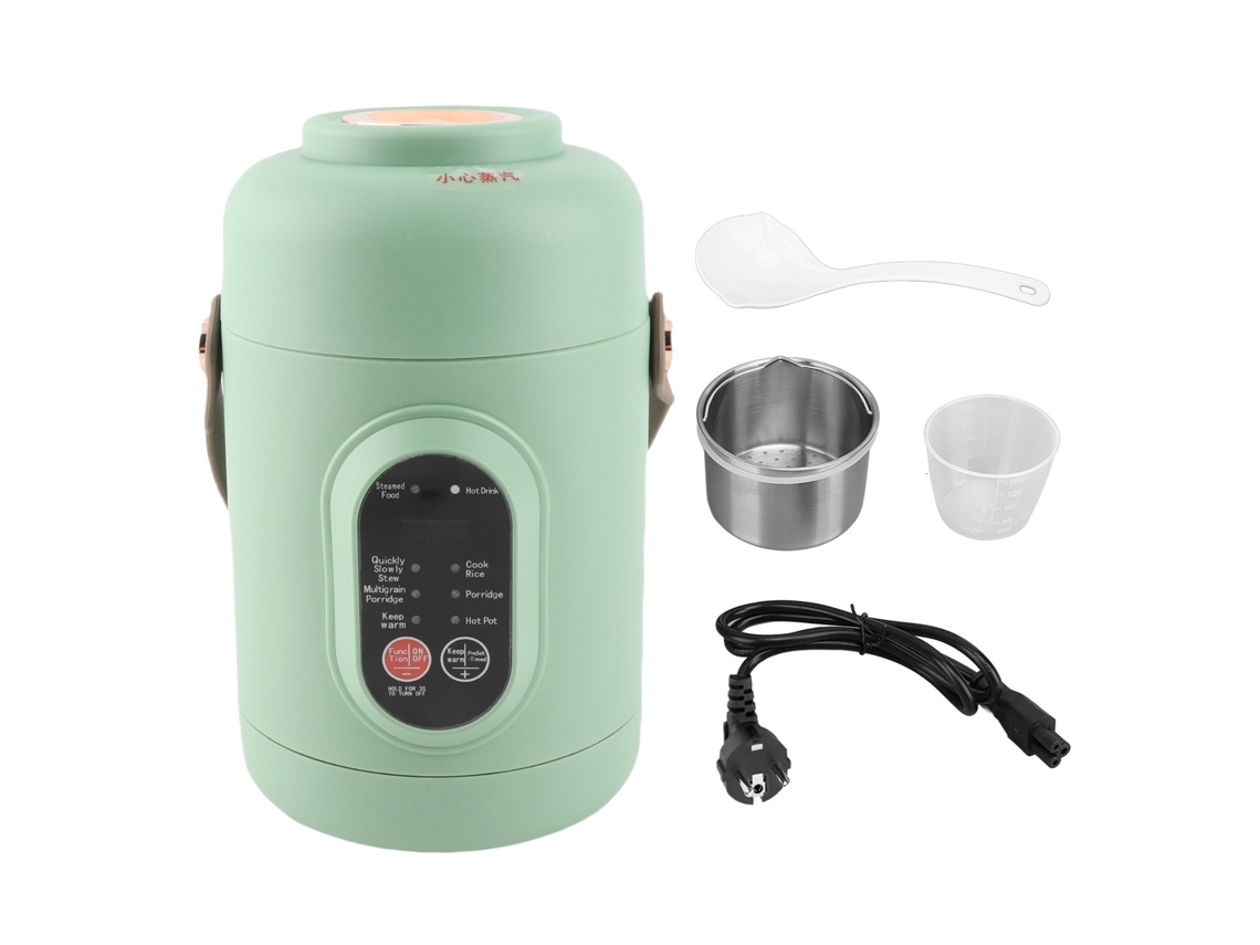 Laxiscreed Pote Elétrico Portátil Multifuncional Para Cozinhar Mingau E Sopa
