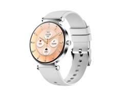 Smartwatches Yizhood Y16 Feminino (ecrã Amoled - Monitoramento De Saúde - Múltiplos Desportos - Função De Chamadas - Prata)