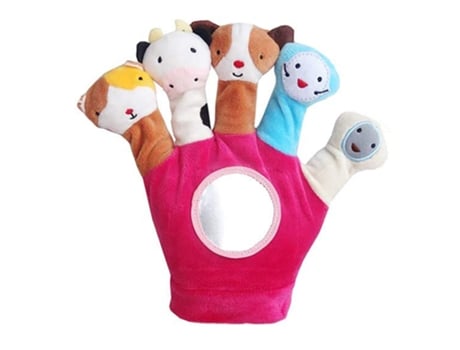 Luvas de Tecido para Bebês de Pelúcia para Bebês Conjunto de Fantoches de Mão de AnimaisConjunto de Dedos de para Pais e Filh JEDBESETZT