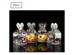 20 Unidades De Caixas De Presente De Natal Transparentes Em Pvc Para Decoração De Maçãs Do Amor. Aquaforge