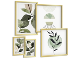 Conjunto De Pinturas Motivos Vegetais Escandinavos Espelharte (5 Peças)