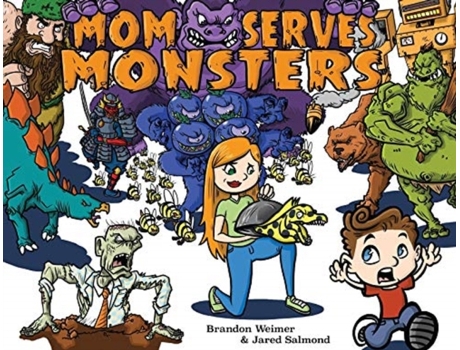 Livro MOM SERVES MONSTERS Brandon Weimer (Inglês)