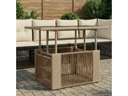 Vidaxl Mesa De Jardim Elevatória Bege 100 X 55 X 37 Cm