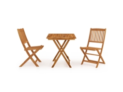 Garden Dining Set, Garden Dining Sets Vidaxl Marrom Madeira De Acácia (70 Cm)