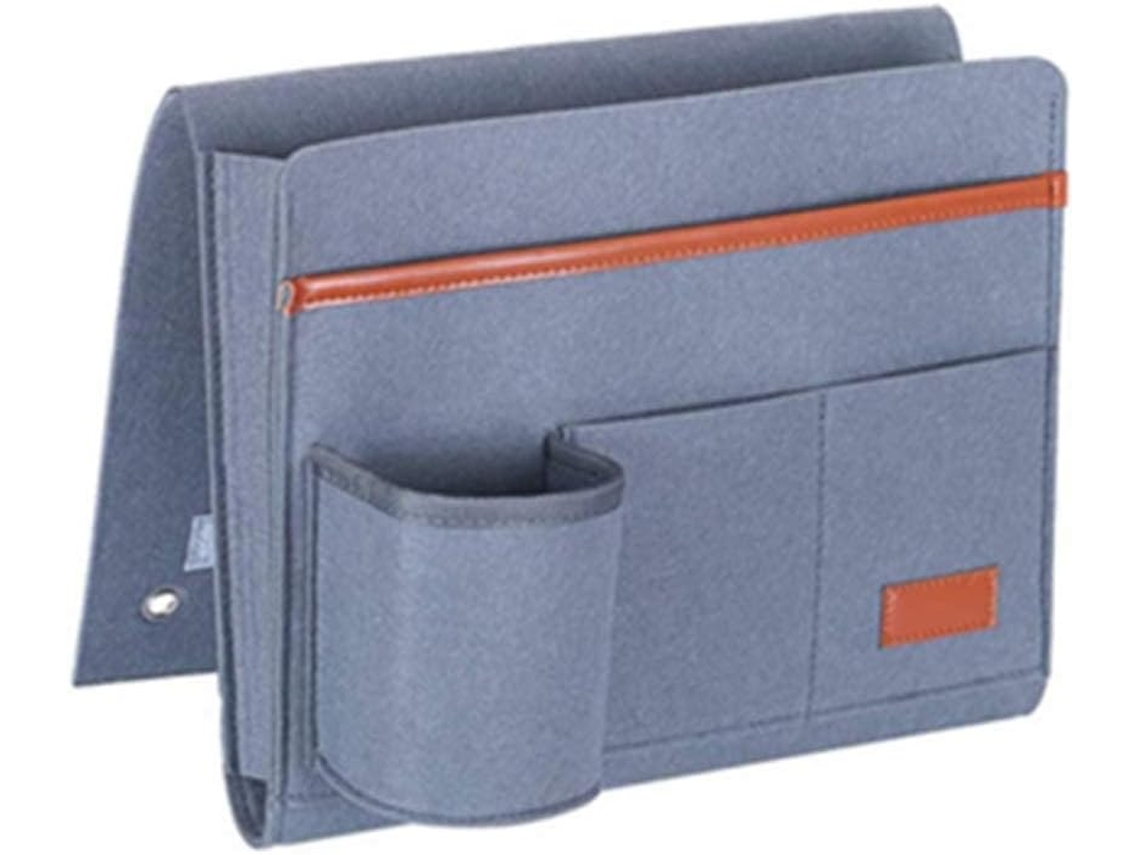 Lurelia Bolsa De Cabeceira, Em Feltro, Suspensa, Com Bolsos, Para Cama E Sofá, 32 X 28 X 8,5 Cm, Telemóvel Acessível