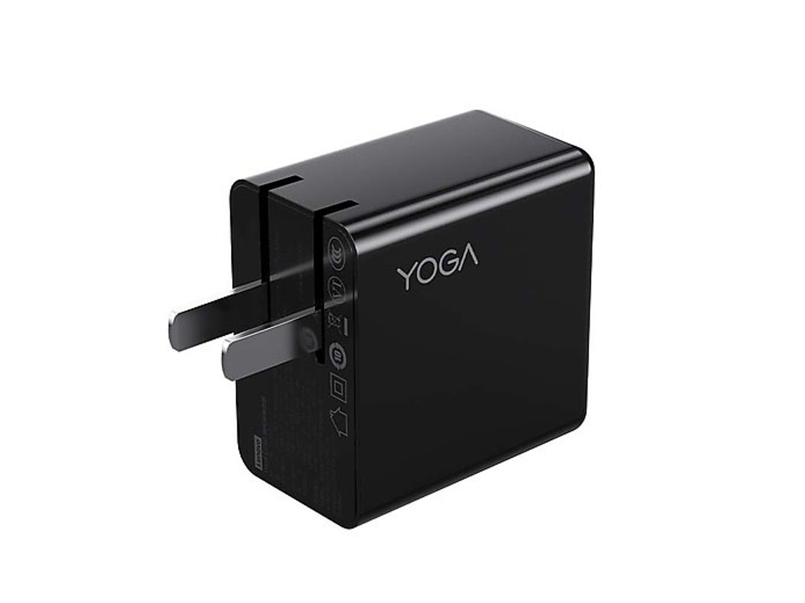 Adaptador De Energia Gan Lenovo Yoga Cc65 Com Porta Dupla Usb C Para Laptop, Adaptador De Energia Gan Portátil De 65 W Slowmoose