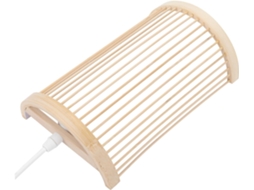 Luminária de Parede Decorativa em Bambu Natural Trançado, Feita À Mão, para Interiores, Iluminação Ambiente. SFUSHOS
