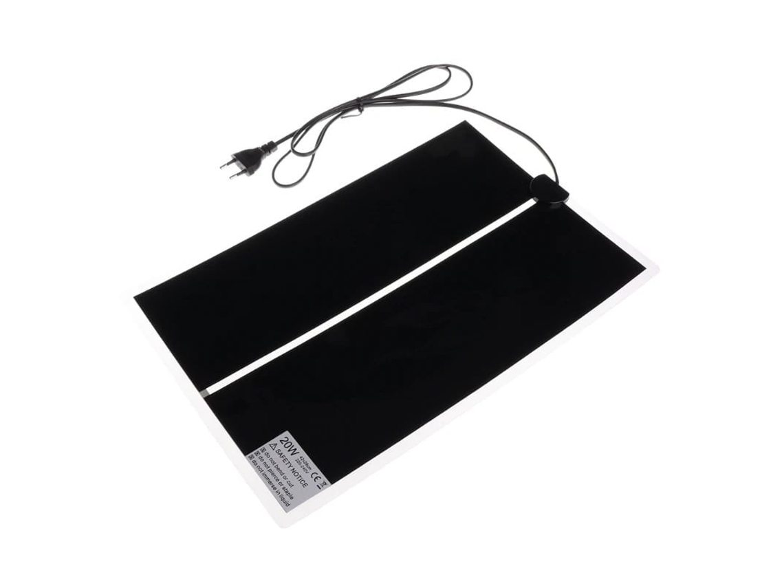 Tapete Aquecimento Repteis 42x28cm com Controle Temperatura, para Tartarugas Cobras Lagartos ZYBLSSBB
