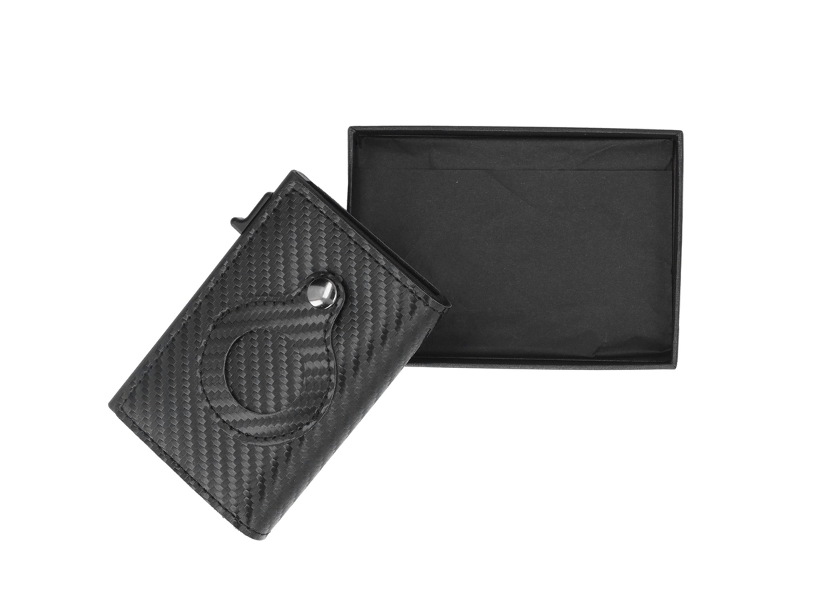 Bolsa Porta cartões Mini com Zíper Antimagnético Pu S/MARCA