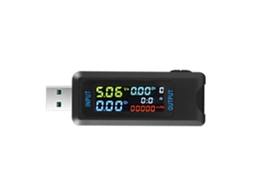 Testador de tensão e corrente USB YURU multifuncional com tela LCD IPS, capacidade, potência, detector, 9 grupos de armazenamento