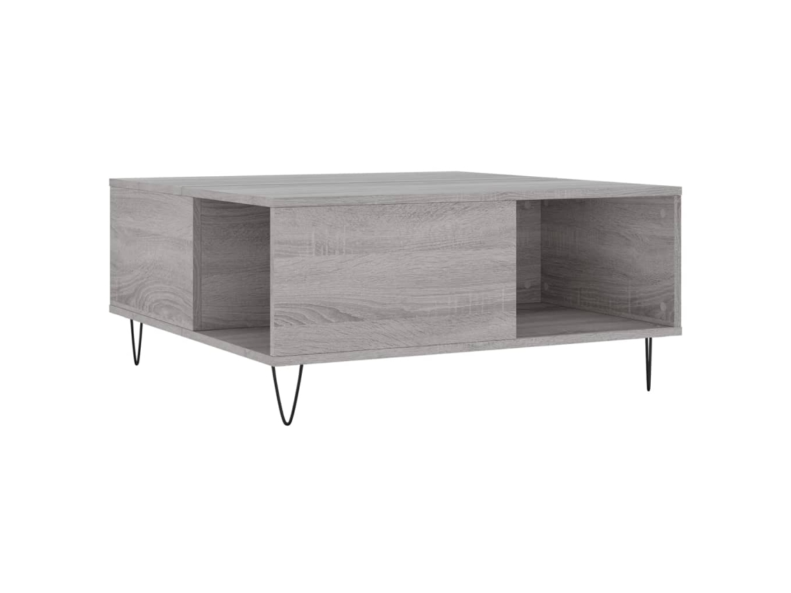 Mesa de centro Madeira Cinzento Sonoma MAISON EXCLUSIVE (80x80x36,5 cm)
