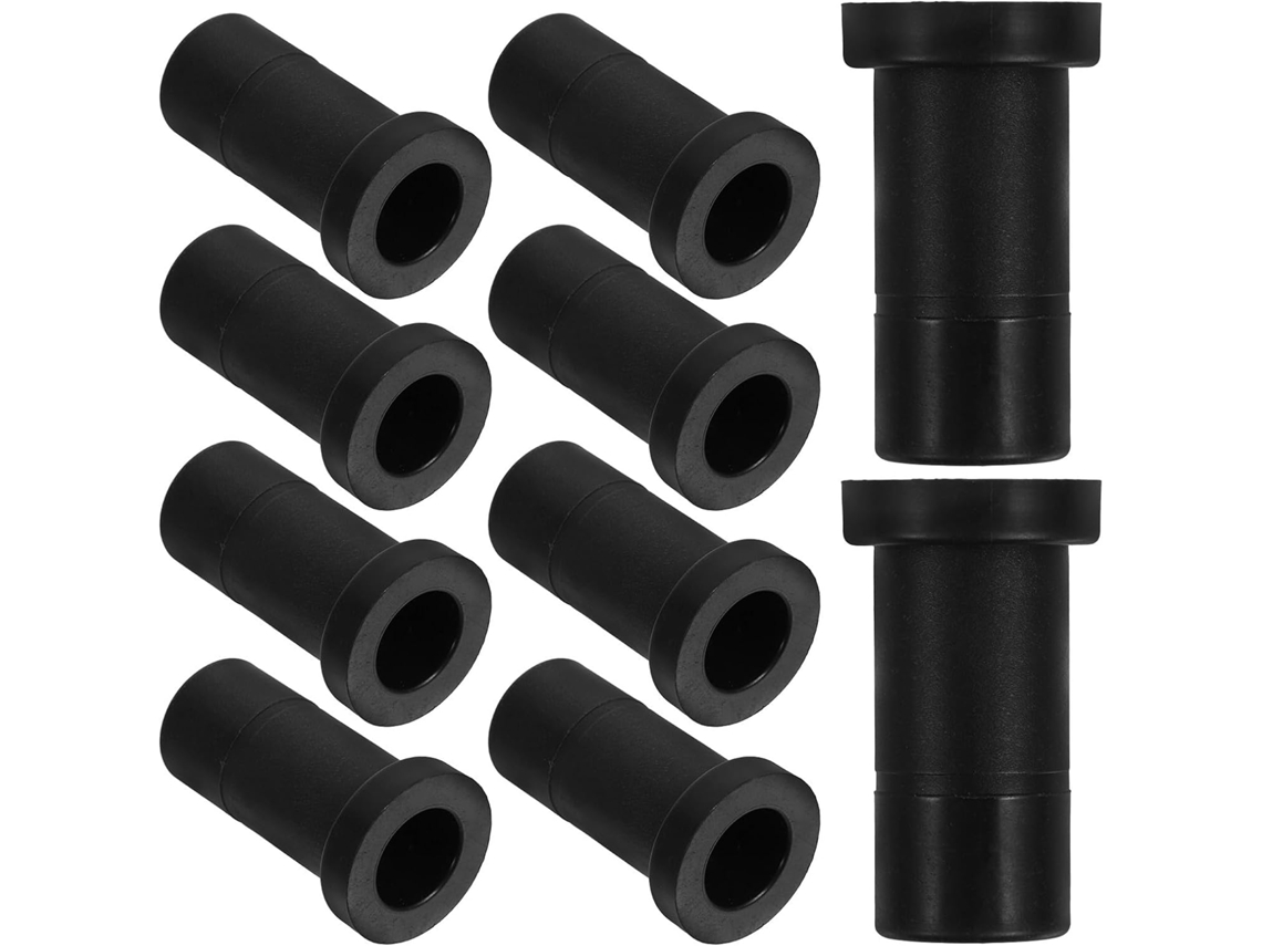 Conjunto De 10 Tampas Mangueira Em Pom Preto, Impermeáveis E